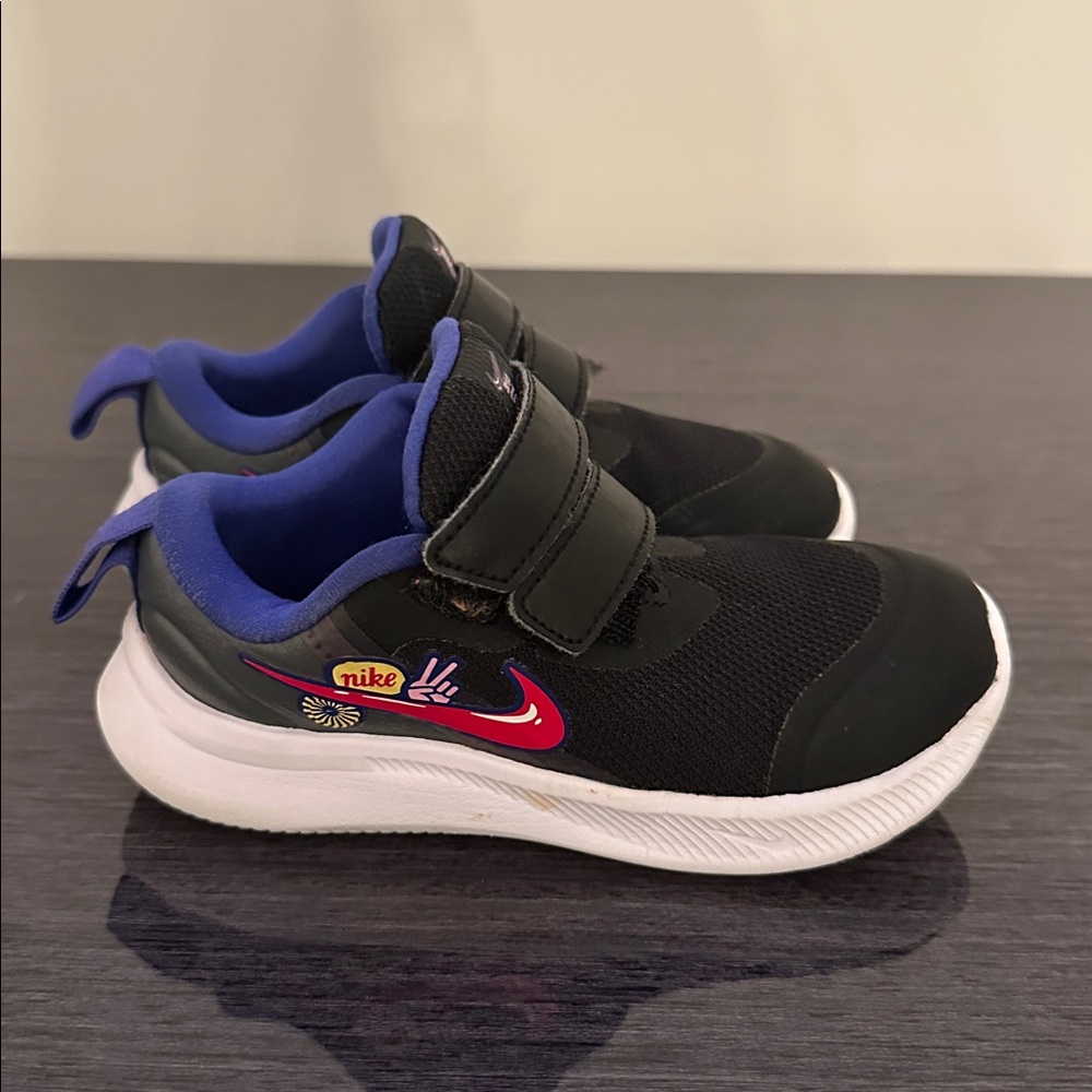 Nike Kids Toddler Star Runner 3 Black Sneakers Shoes 8C